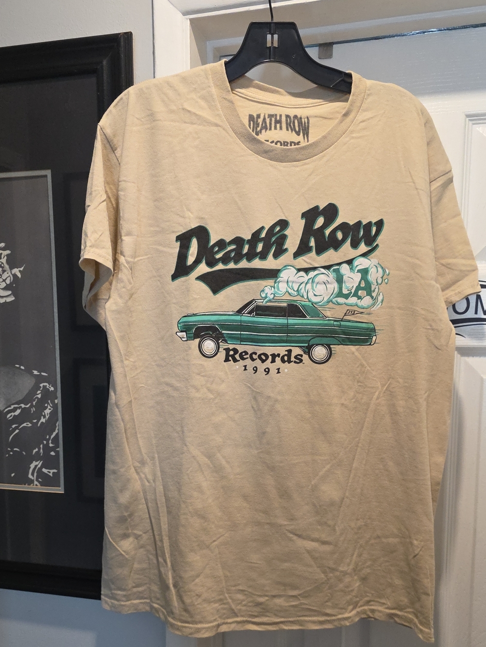 Death Row Records Beige Graphic Tee - Men's